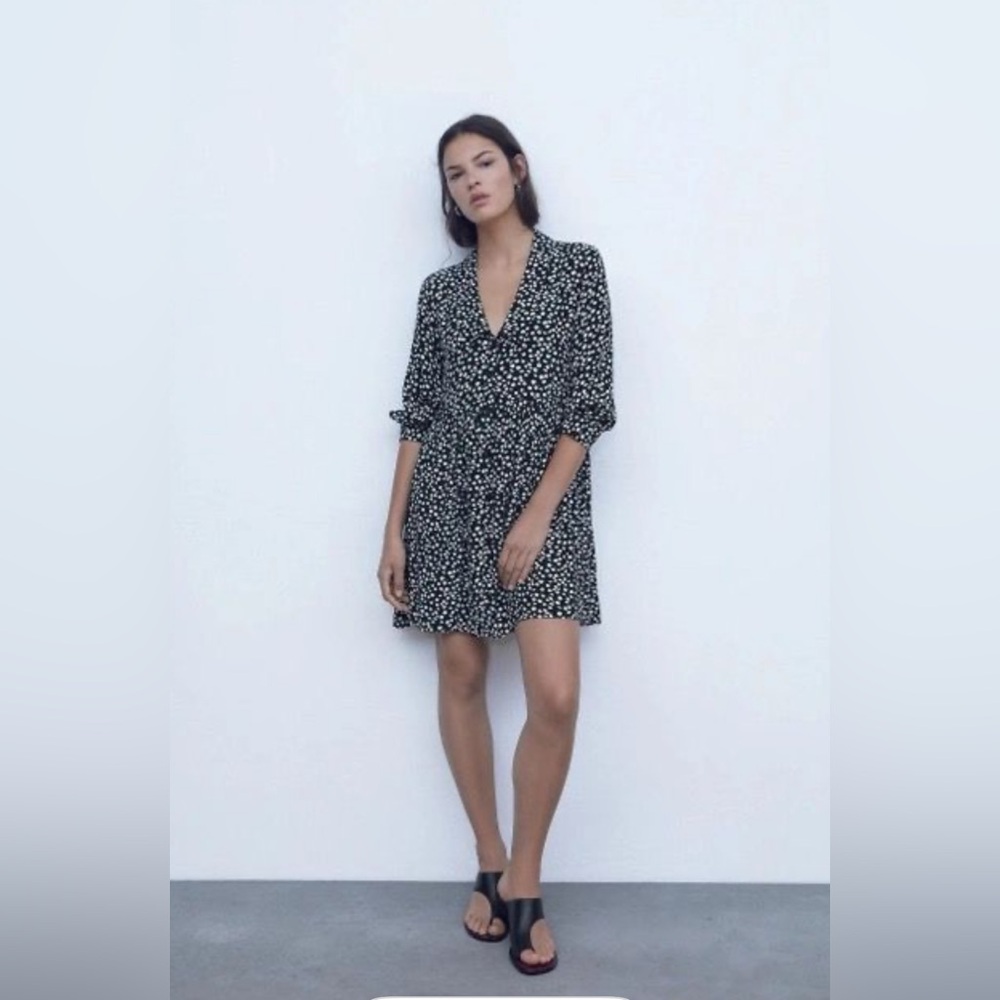 Zara floral daisy Dress babydoll size XS